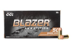CCI Blazer Brass 40 S&amp;W 165gr Full Metal Jacket Ammo - Box of 50